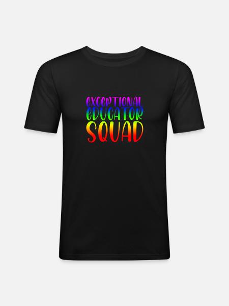 Exceptional Educator Squad 2 - Men's Slim Fit T-Shirt - black