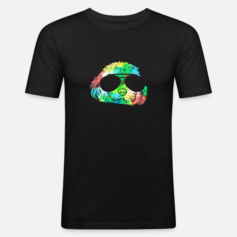 Cavapoo Cavoodle Capoodle Hund - Männer Slim Fit T-Shirt - Schwarz