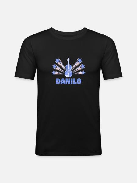 Danilo - Men's Slim Fit T-Shirt - black