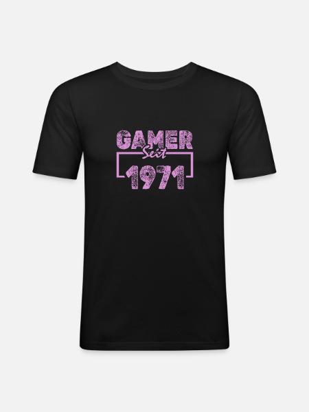 1971 - Men's Slim Fit T-Shirt - black