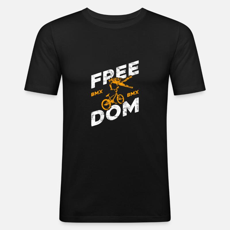 BMX - Männer Slim Fit T-Shirt - Schwarz