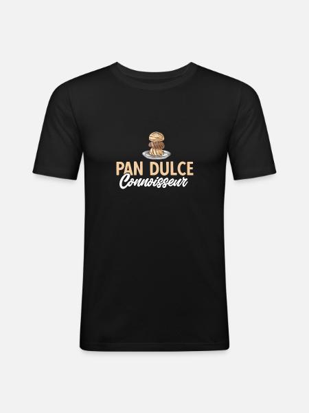 Concha Hispanic Mexican Pan Dulce - Men's Slim Fit T-Shirt - black