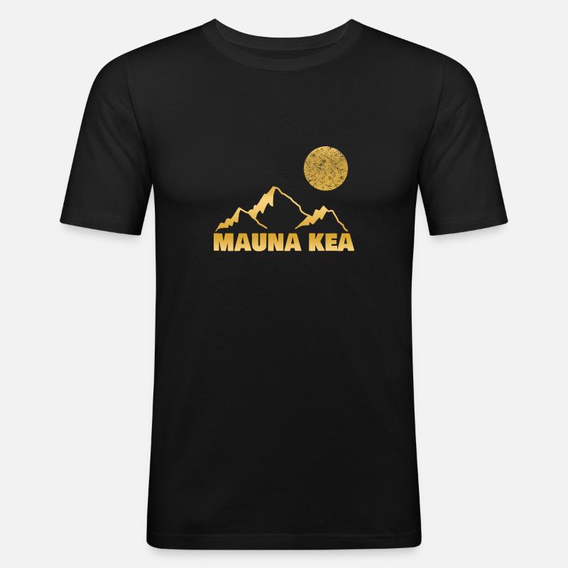 Berg kea - Männer Slim Fit T-Shirt - Schwarz