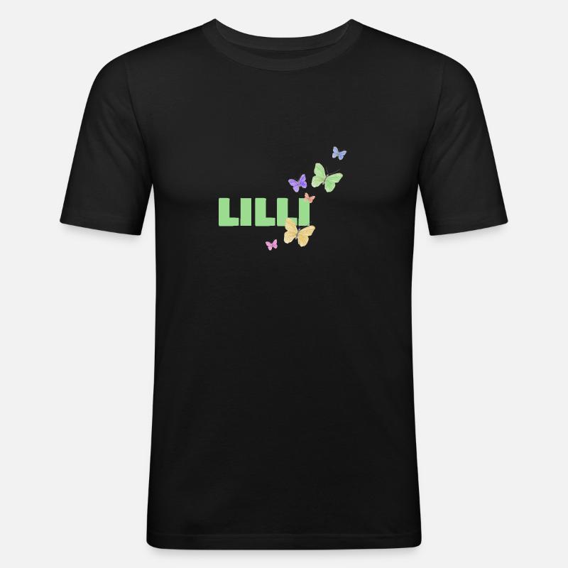 Lilli - Männer Slim Fit T-Shirt - Schwarz
