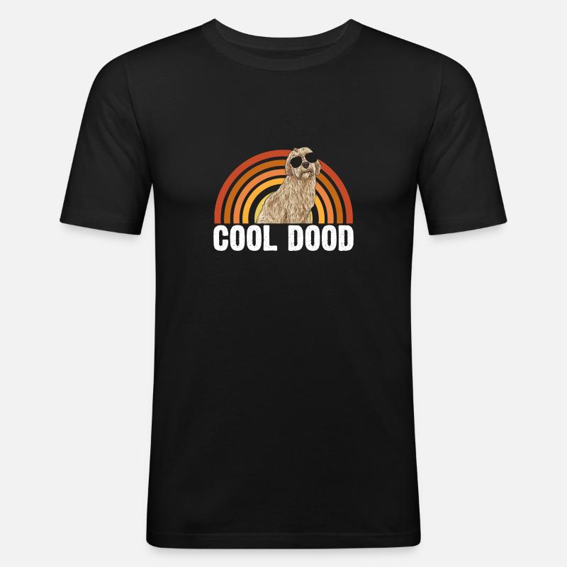 Labradoodle Hund - Männer Slim Fit T-Shirt - Schwarz