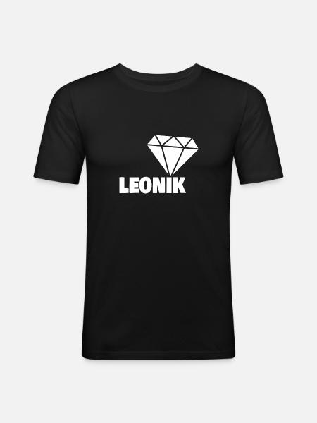 Cadeau pour Leonik - T-shirt près du corps Homme - noir