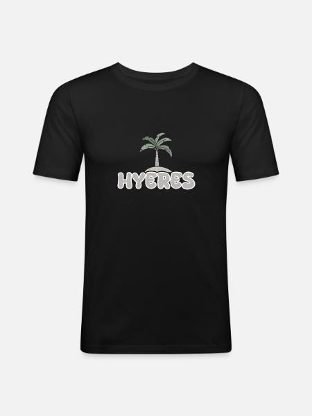 Hyeres - Men's Slim Fit T-Shirt - black