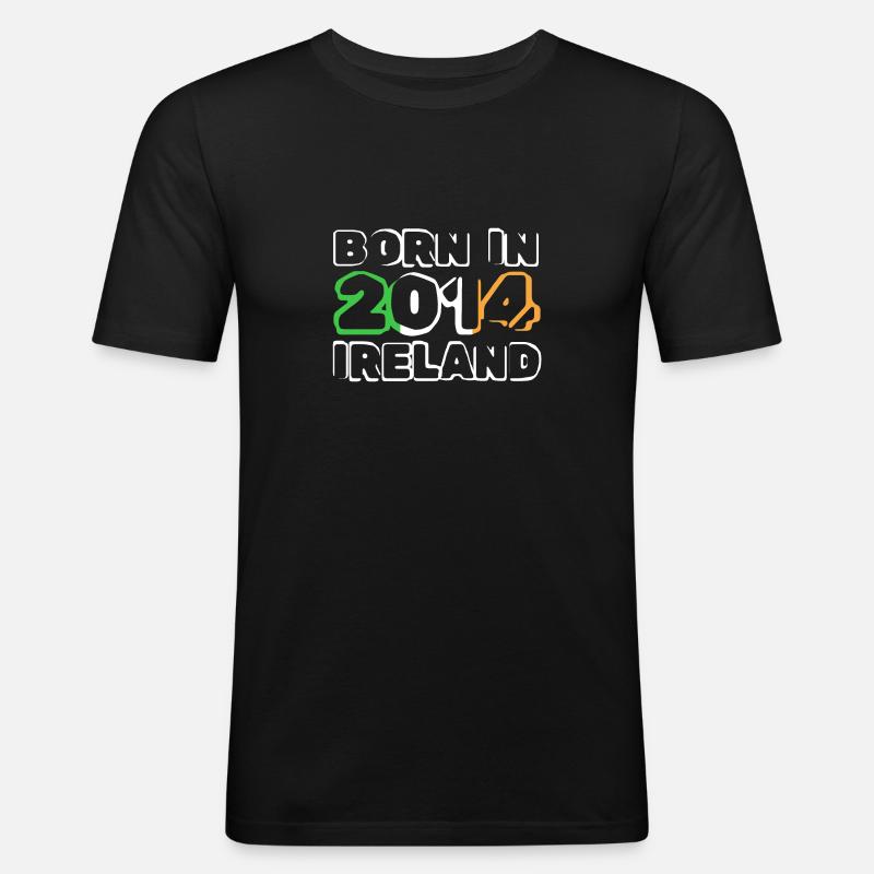 2014 - Männer Slim Fit T-Shirt - Schwarz