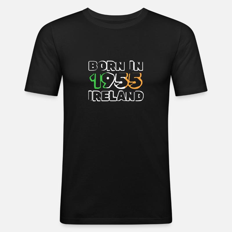 Irland 1955 - Männer Slim Fit T-Shirt - Schwarz
