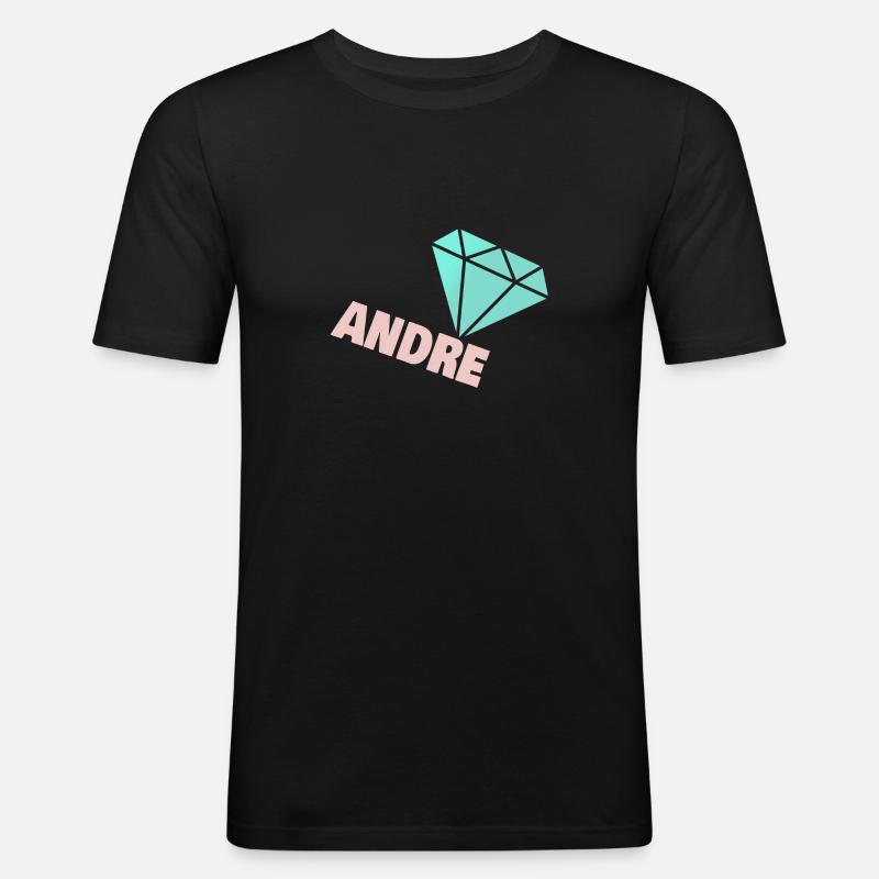 Gift for Andre - Men's Slim Fit T-Shirt - black