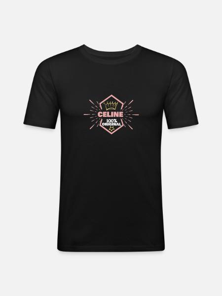Celine - Men's Slim Fit T-Shirt - black