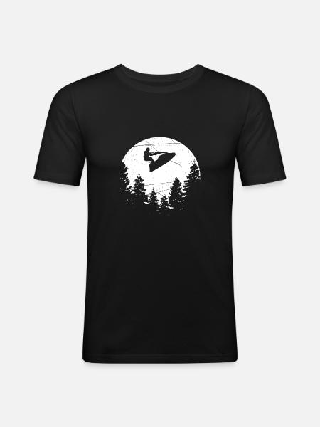 jetski Design for a jetski fan - Men's Slim Fit T-Shirt - black