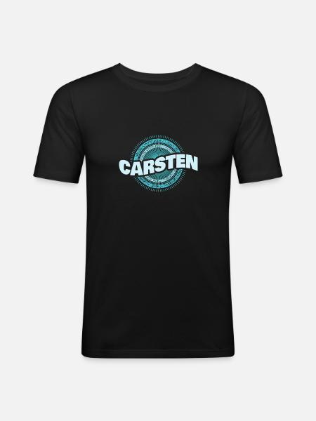 Carsten as a gift idea - Men's Slim Fit T-Shirt - black
