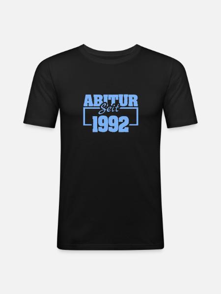 1992 - Männer Slim Fit T-Shirt - Schwarz