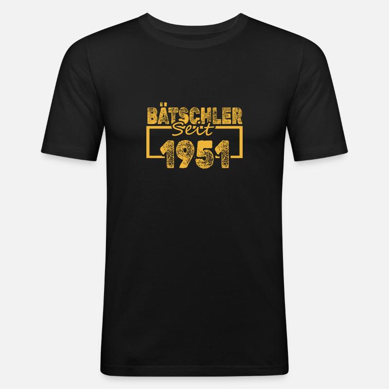 seit 1951 - Männer Slim Fit T-Shirt - Schwarz