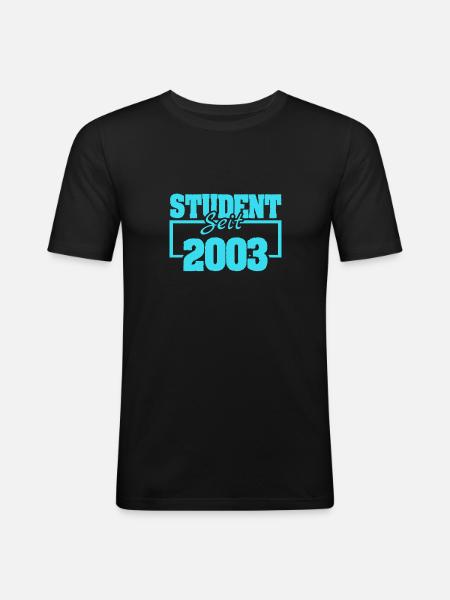 2003 - Männer Slim Fit T-Shirt - Schwarz