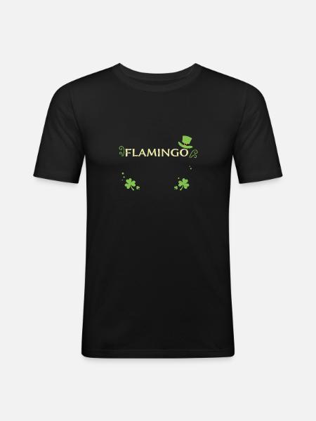 Flamingo - Saint-Patrick - T-shirt près du corps Homme - noir