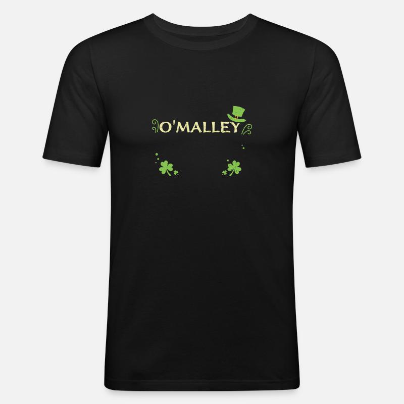 O'malley - St. Patrick's Day - Men's Slim Fit T-Shirt - black