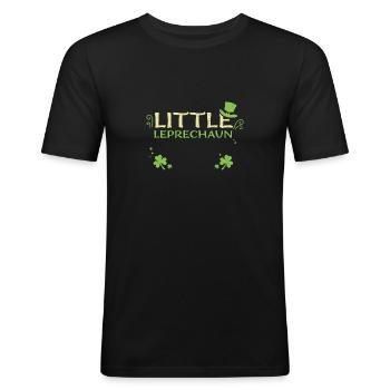 Petit lutin - T-shirt près du corps Homme - noir - Devant - Nik (191cm)