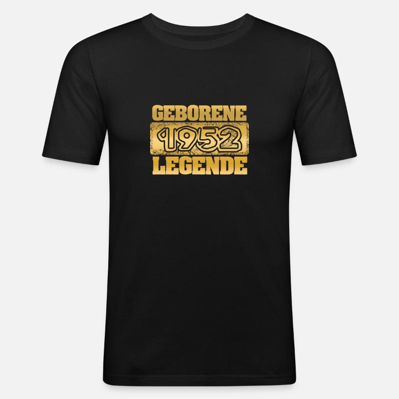 Legende 1952 - Männer Slim Fit T-Shirt - Schwarz