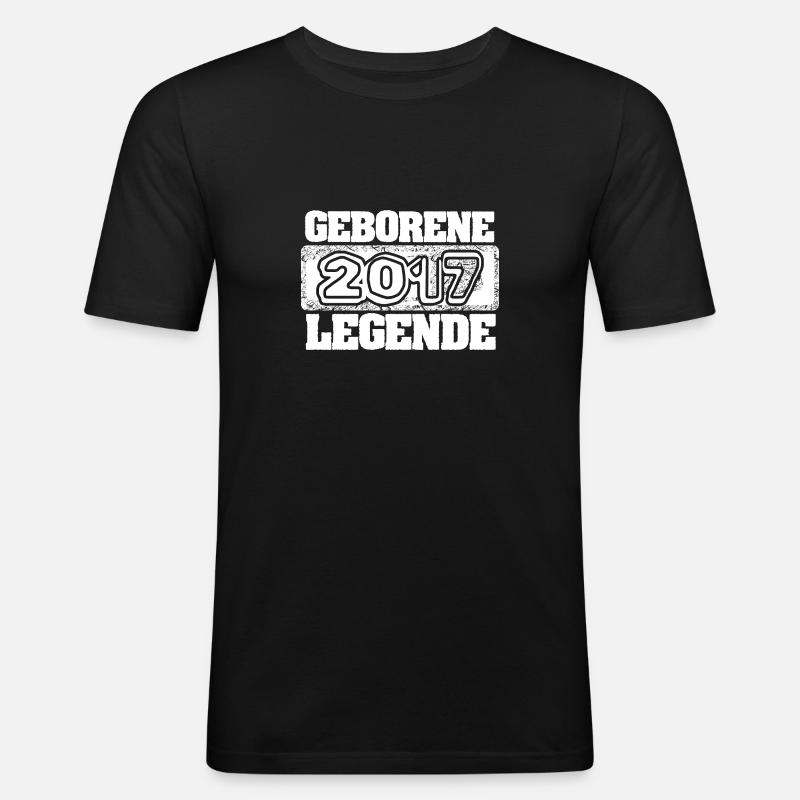 Geschenkidee 2017 - Männer Slim Fit T-Shirt - Schwarz
