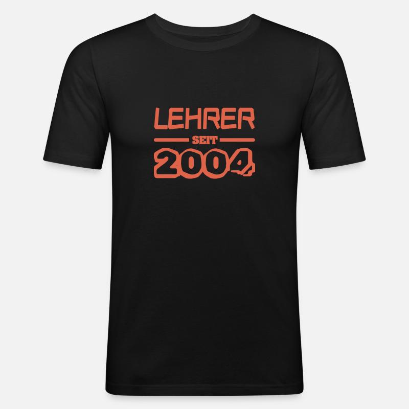 2004 - Männer Slim Fit T-Shirt - Schwarz