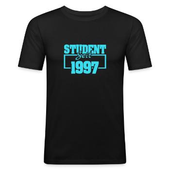 1997 - Men's Slim Fit T-Shirt - black - Front - Nik (191cm)