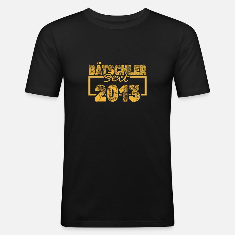 2013 - Männer Slim Fit T-Shirt - Schwarz