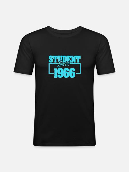 Student 1966 - Men's Slim Fit T-Shirt - black