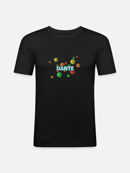 Gift First Name Dante - Men's Slim Fit T-Shirt - black