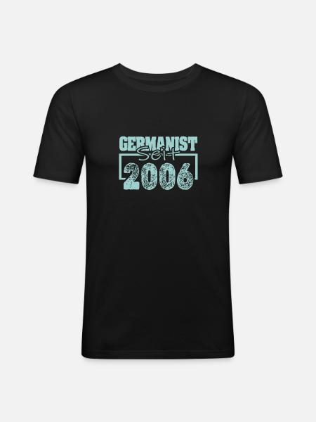 2006 - Männer Slim Fit T-Shirt - Schwarz
