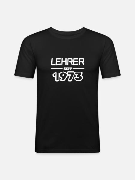 Teacher 1973 - Men's Slim Fit T-Shirt - black