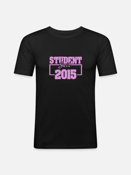 since 2015 - Men's Slim Fit T-Shirt - black