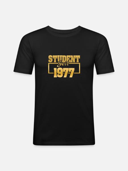 since 1977 - Men's Slim Fit T-Shirt - black