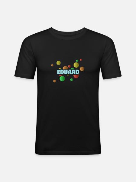 Eduard - Men's Slim Fit T-Shirt - black