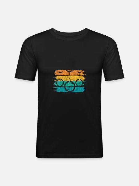 unicycle - Men's Slim Fit T-Shirt - black