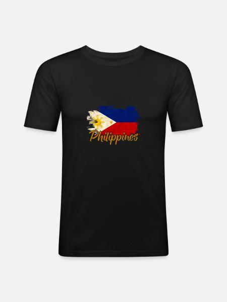 Philippines - Men's Slim Fit T-Shirt - black