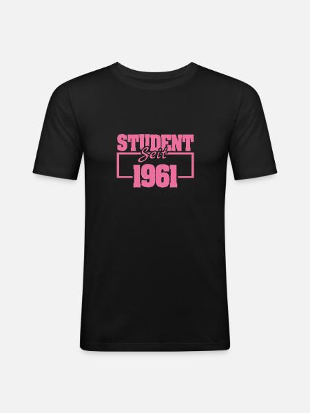 seit 1961 - Männer Slim Fit T-Shirt - Schwarz