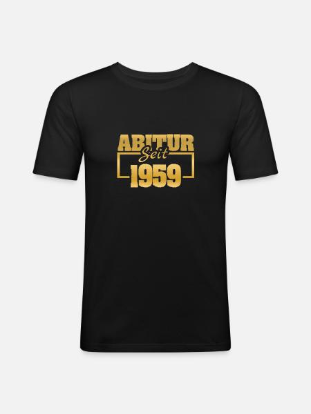 Ferien 1959 - Männer Slim Fit T-Shirt - Schwarz