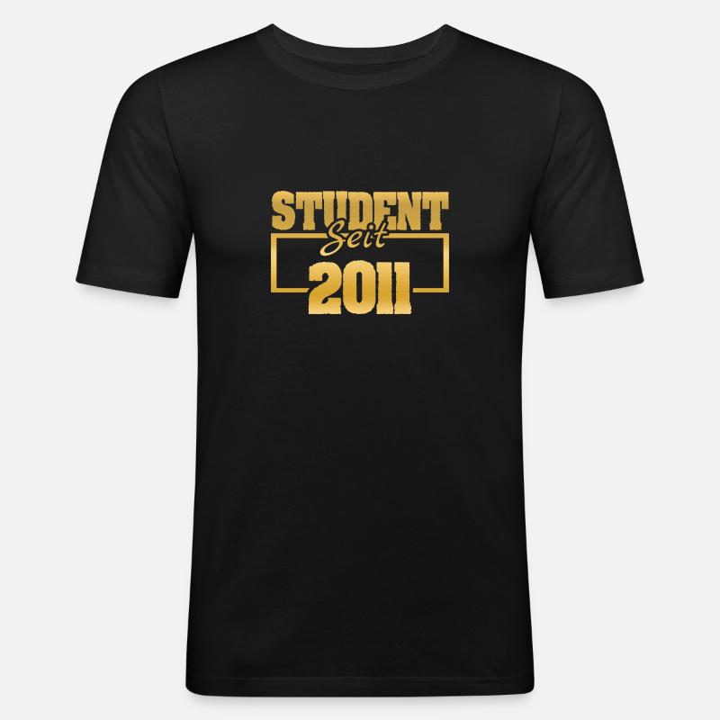 2011 - Männer Slim Fit T-Shirt - Schwarz
