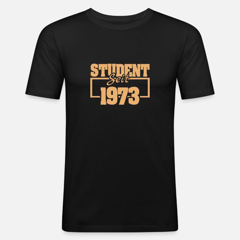 seit 1973 - Männer Slim Fit T-Shirt - Schwarz