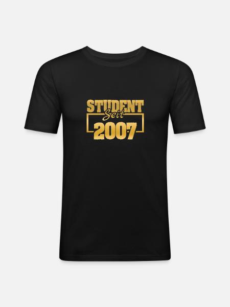 Student 2007 - Men's Slim Fit T-Shirt - black