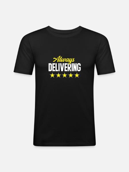Supplier Package Delivery - Men's Slim Fit T-Shirt - black