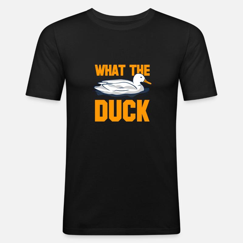 Qu’est-ce que le canard - T-shirt près du corps Homme - noir