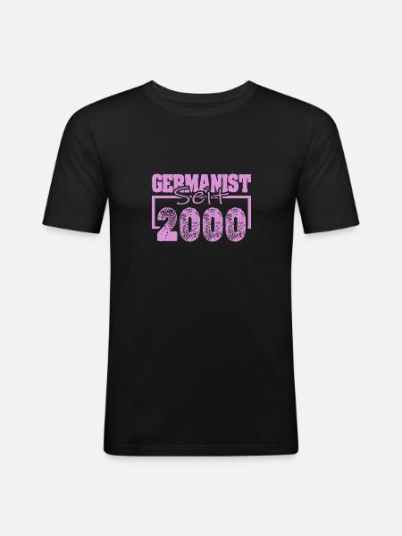 Born in 2000 - Men's Slim Fit T-Shirt - black