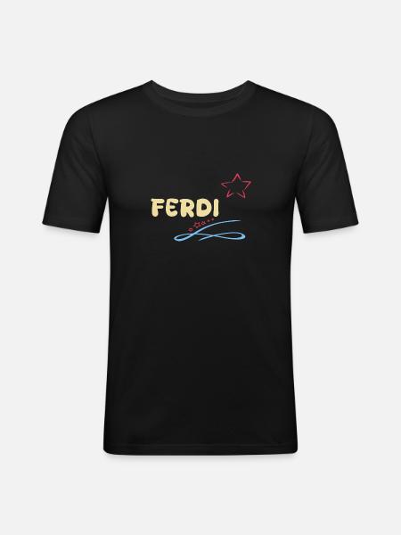 Ferdi - Men's Slim Fit T-Shirt - black