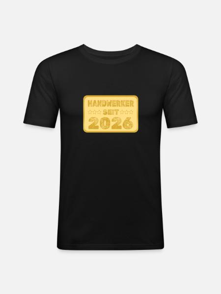 since 2026 - Men's Slim Fit T-Shirt - black