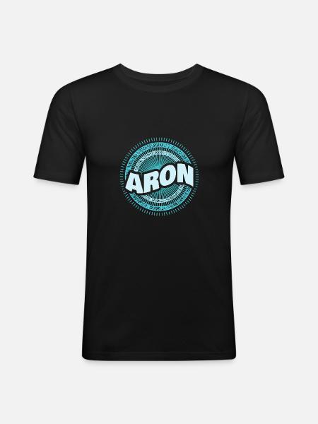 Gift idea Aron - Men's Slim Fit T-Shirt - black