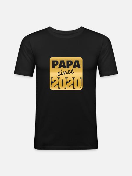 Dad 2020 - Men's Slim Fit T-Shirt - black