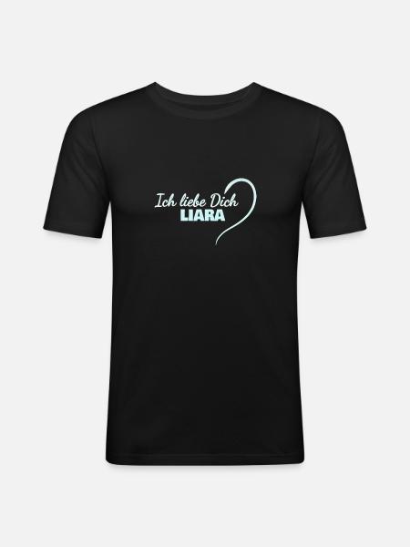 Liara - T-shirt près du corps Homme - noir